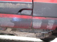 Kotflügelecke/Schweller rechts rostfrei