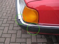 Stoßfänger/Zierleisten verzogen