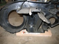 Gebläsekasten offen Stellung &quot;LOW&quot; kalt.