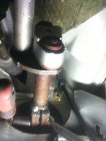 Zwischenstück Lengetriebe/Lenksäule im Innerraum: Absolut mühsam zum erreichen...