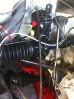 Lenkgetriebe, noch nicht in Position