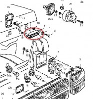 Halteleiste für Blende
