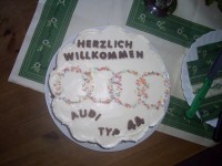 Der Begrüßungskuchen