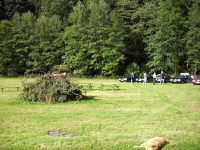 das eintreffen der ersten leute