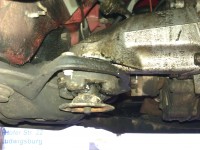 defektes Getriebe-Stützlager