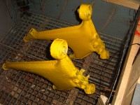 Lackiert und getrocknet .