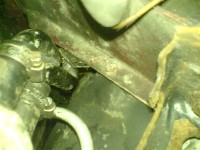 Das Brennerseitige Ende vom Doppelrohr