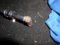 kraftstoffvorlaufleitung Druckspeicher 006.JPG (298.53 KiB) 2009 mal betrachtet der Anschluß zum vernuckelten Rest, im Prinzip wie Verbindung Bremsleitung/-schlauch