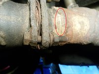 Riss nach Kat-Flansch