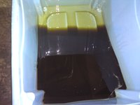 Das Öl ist nach einem Tag noch quasi neuwertig und zeigt keinerlei Trübung.... ... nicht -.-