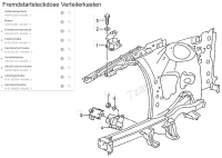 Halter angeschweißt für Kühlwasserausgleichsbehälter und Fremdstartdose