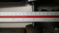Masstab unten Gewindestange