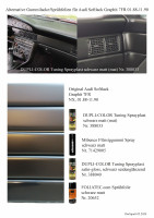 Alternative Gummilacke Sprühfolien für Audi Softlack Graphit 7FR NX 01.88-11.90