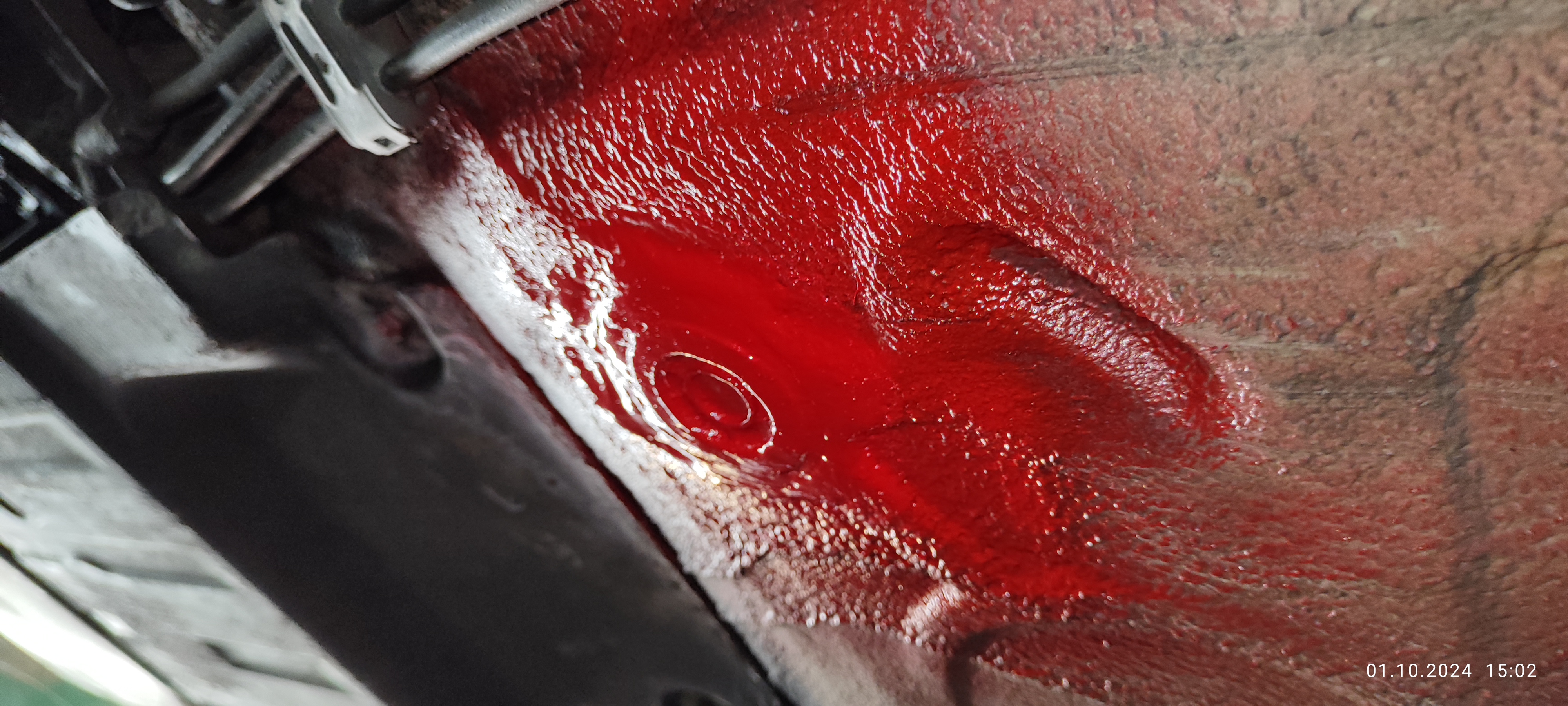 Aufsetzschaden beseitigt, Aussen