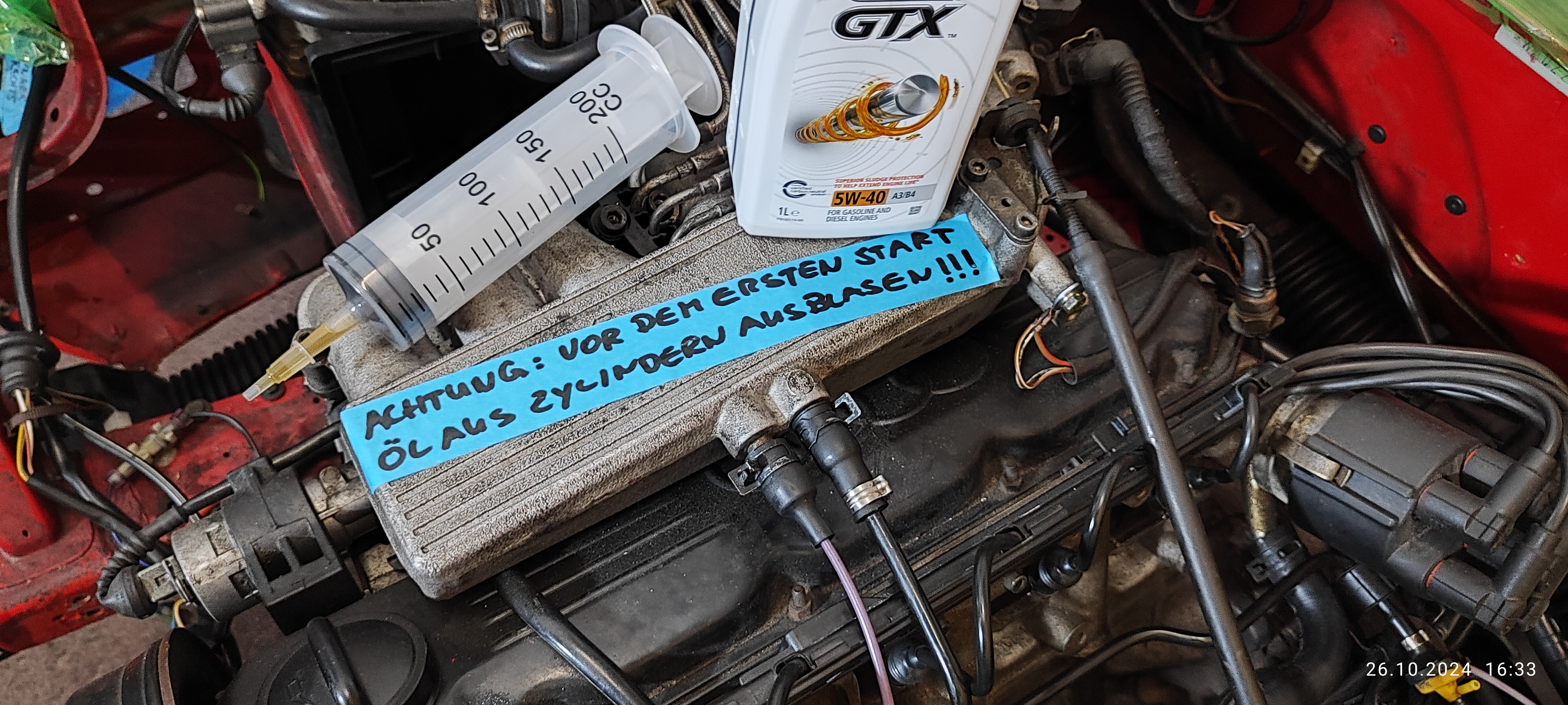 Motor Standzeit vorbereiten