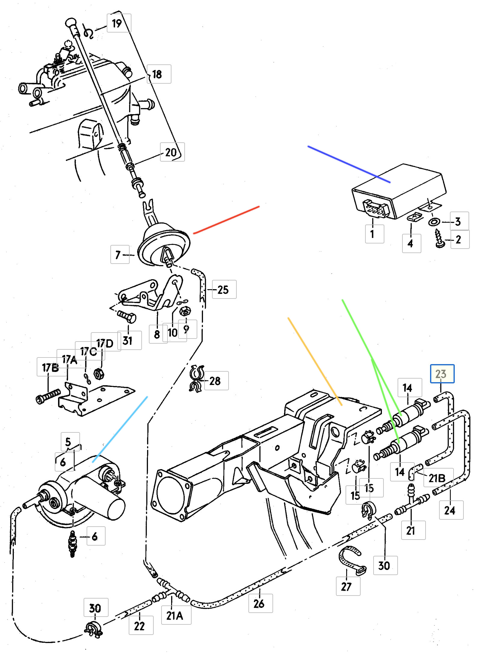 Audi 200 20V - Tempomat Komponente.jpg