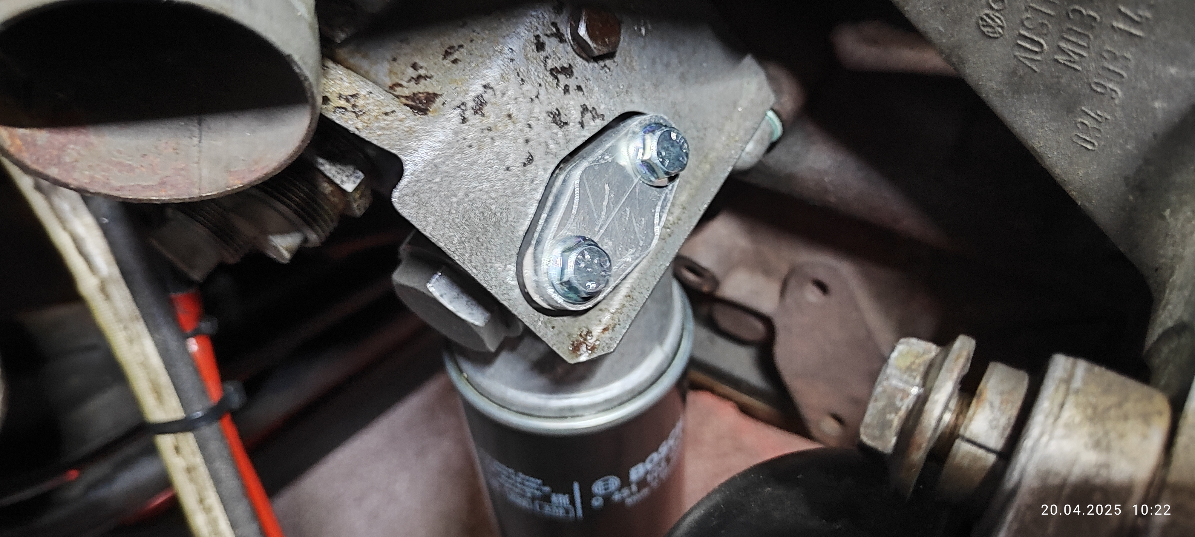 verschlossene Turbo-Ölleitung