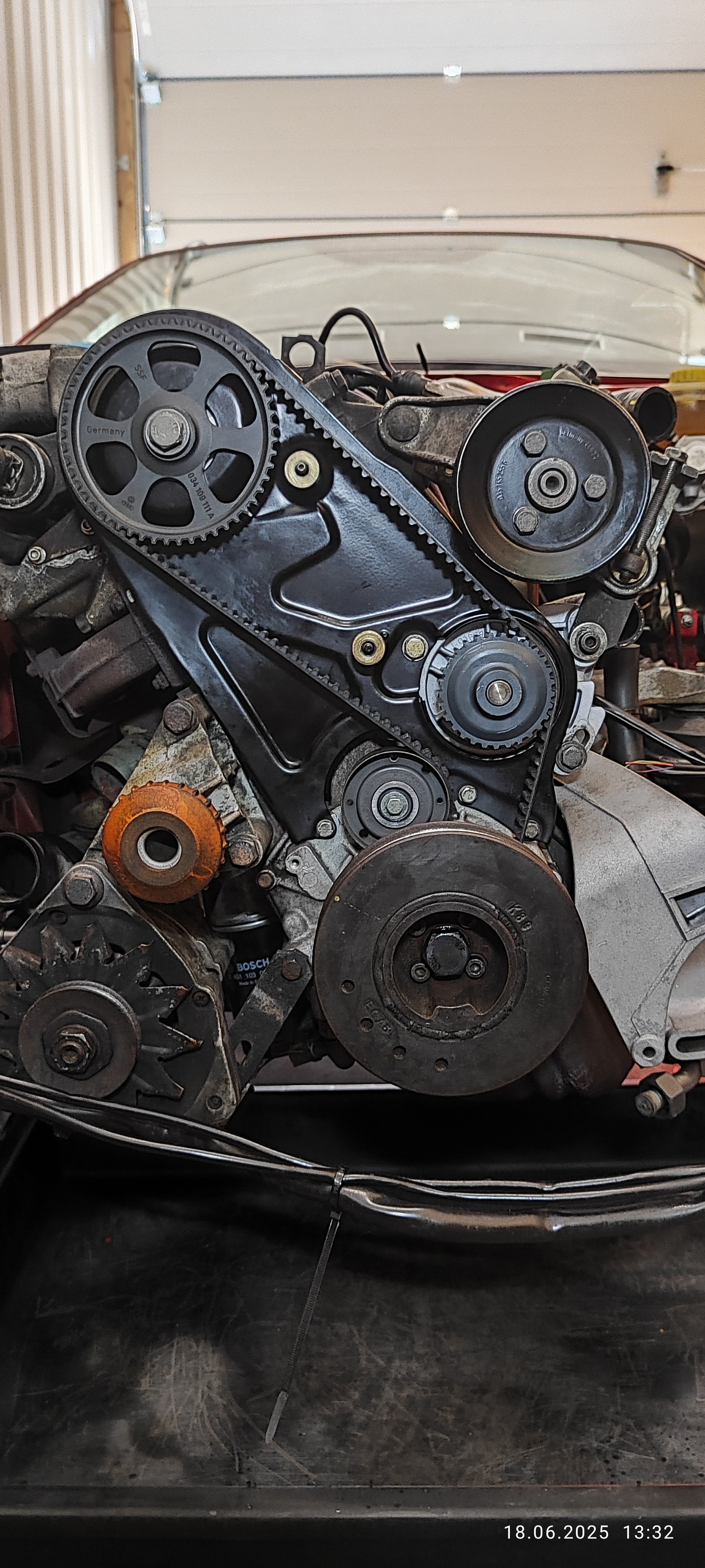 Zahnriemen, WaPu, Spannrolle erneuert