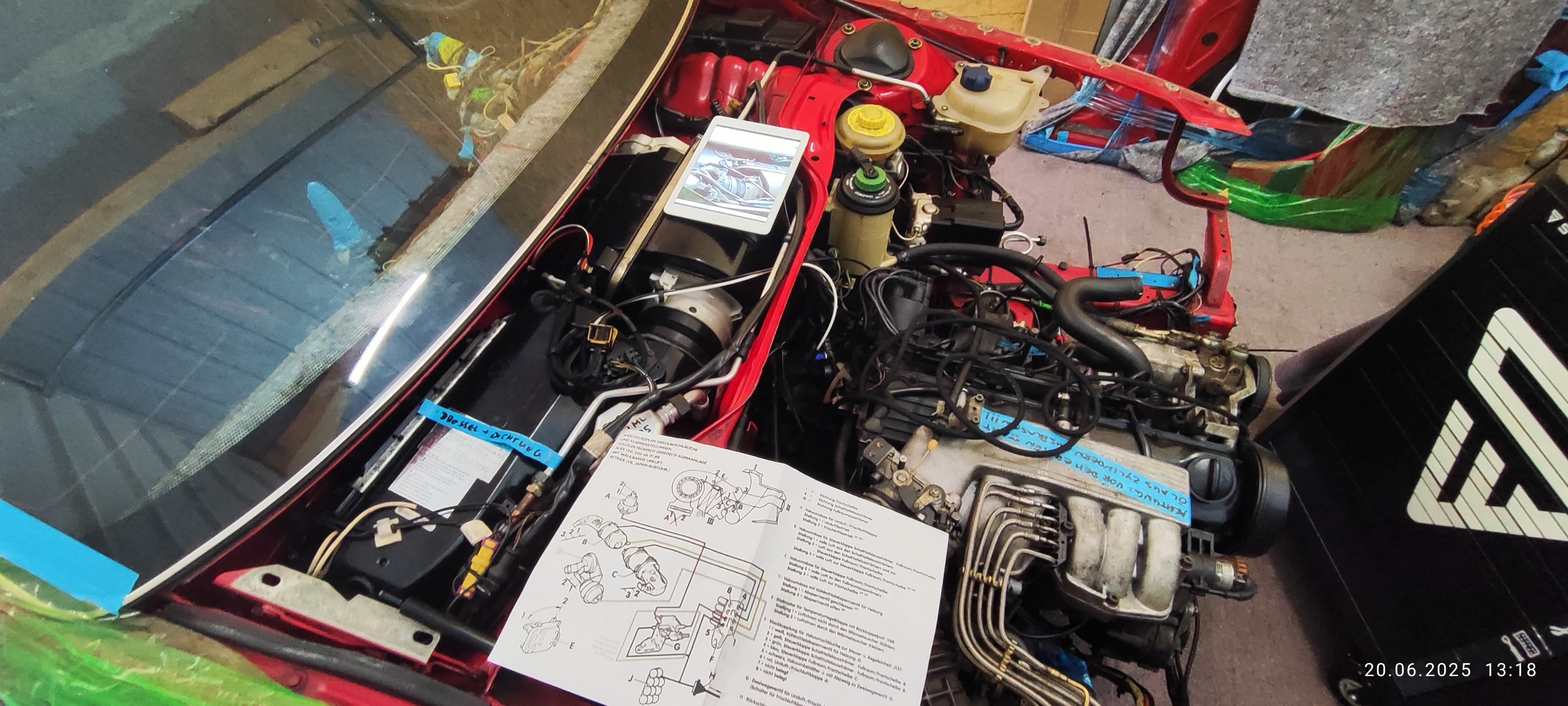 Unterdrucksystem eingebaut