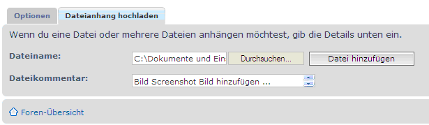"Datei auswählen und hinzufügen"