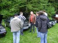 Haubenzug gerissen? Kein problem :-P sofort waren hilfsbereite Kräfte zur Stelle!