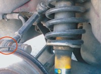 bei mir quietschte das äußere Querlenkerauge